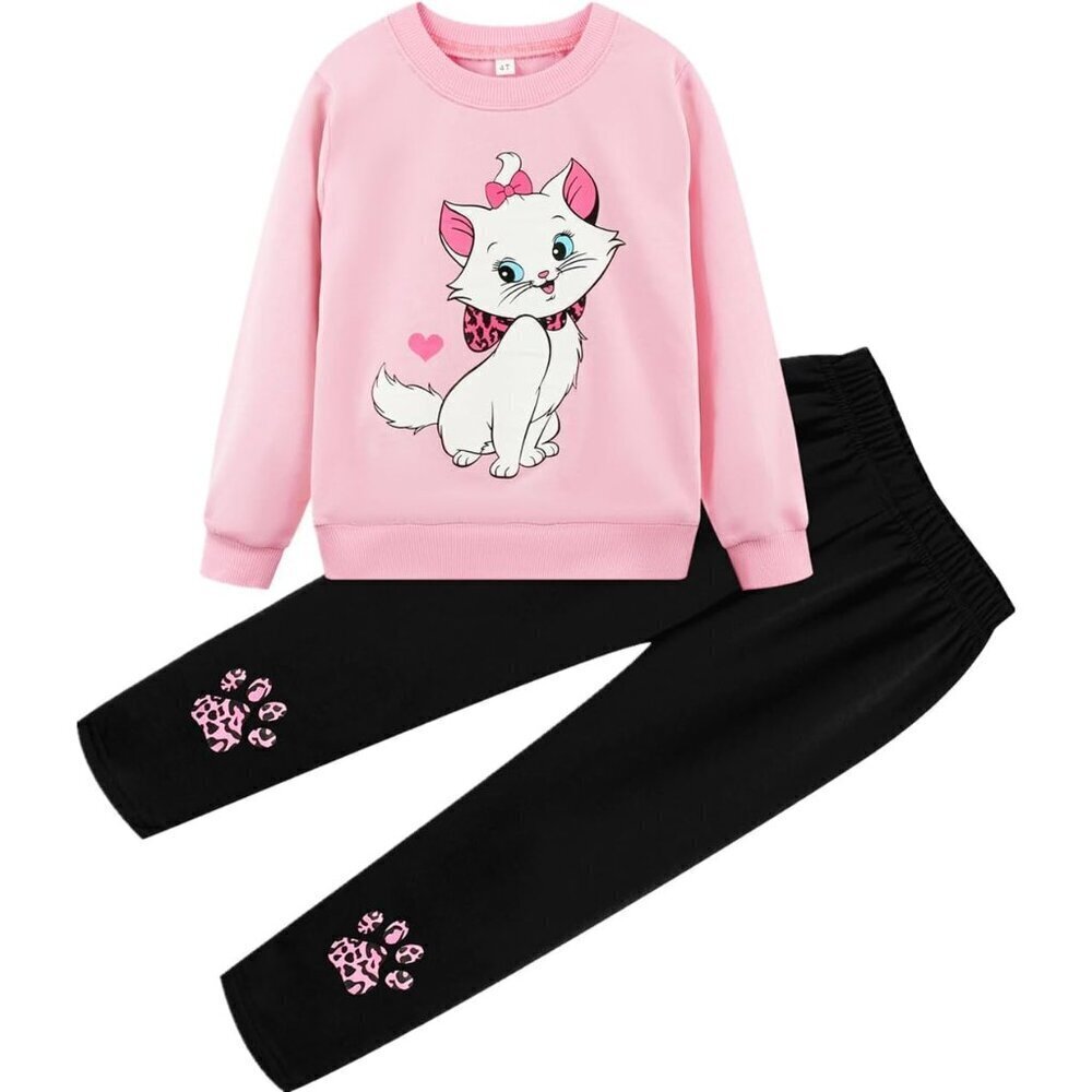 Little Girls Outfits 2 Piece Toddler Long Sleeve Sweatshirt Leggings Pants Fall